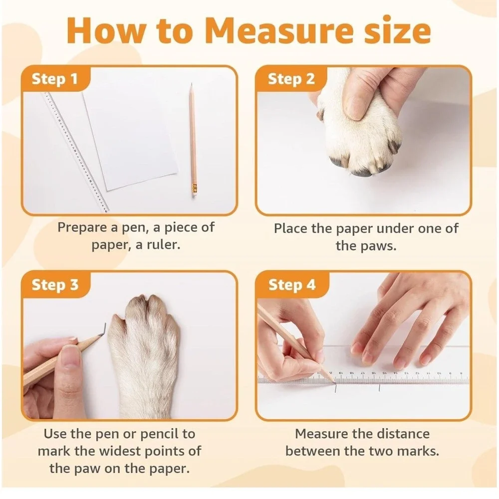 Grippy Non-Slip Dog Socks Paw Socks Paw Protection‎ Adjustable medium
